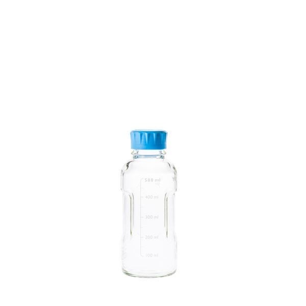 [柴田科学]ユーティリティーねじ口びん 水キャップ付 500mL[4個]