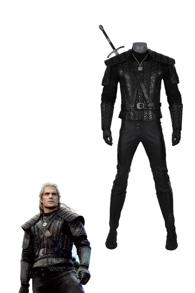 新タイプ追加 激安販売 ウィッチャー リヴィアゲラルト The Witcher Geralt of Rivia キャラクター仮装 コスプレ衣装 コスプレ コスチューム[M20190293]