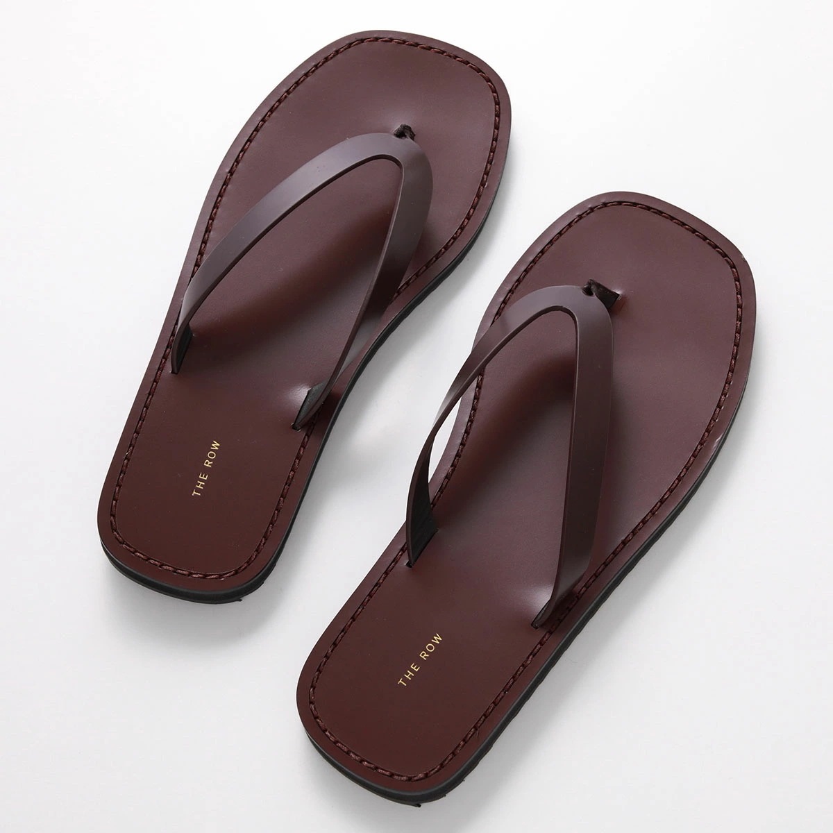 THE ROW ザ・ロウ サンダル CITY FLIP FLOP シティ フリップフロップ F1388 L60 レディース レザー ビーチサンダル スクエアトゥ 靴 BDX/BORDEAUX 56,498円