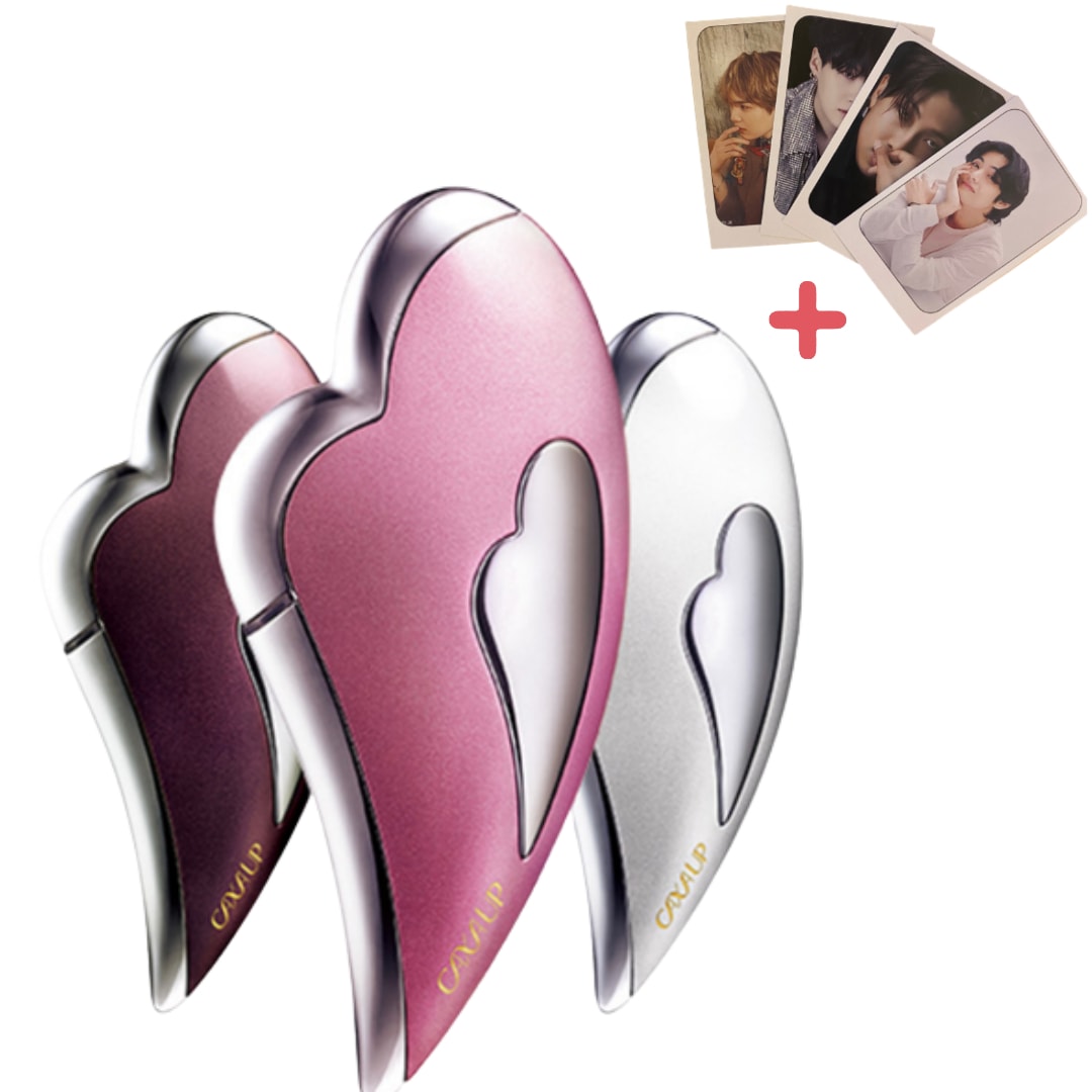 [CAXAUP]韓国のイヨンエピック！ ハート弾力美顔器リフトアップ 美顔ローラー 小顔 マッサージ 血行促進