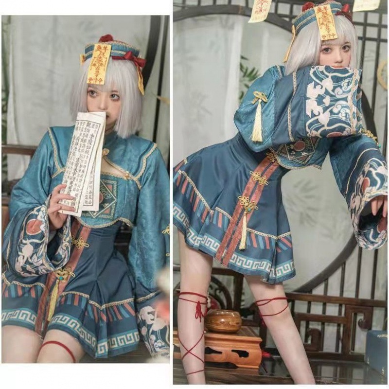 リトルゾンビロリ ハロウィンコスプレ日常ワンピース ロリータ