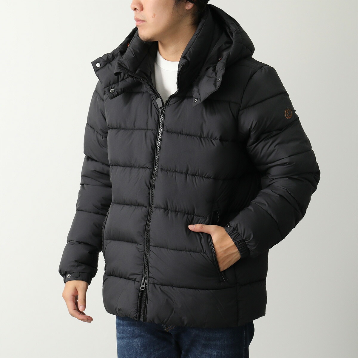 SAVE THE DUCK セイブザダック エコダウンジャケット BORIS ボリス D35560M MIRO21 メンズ 中綿ジャケット フード パッカブル仕様 収納ポーチ 10000