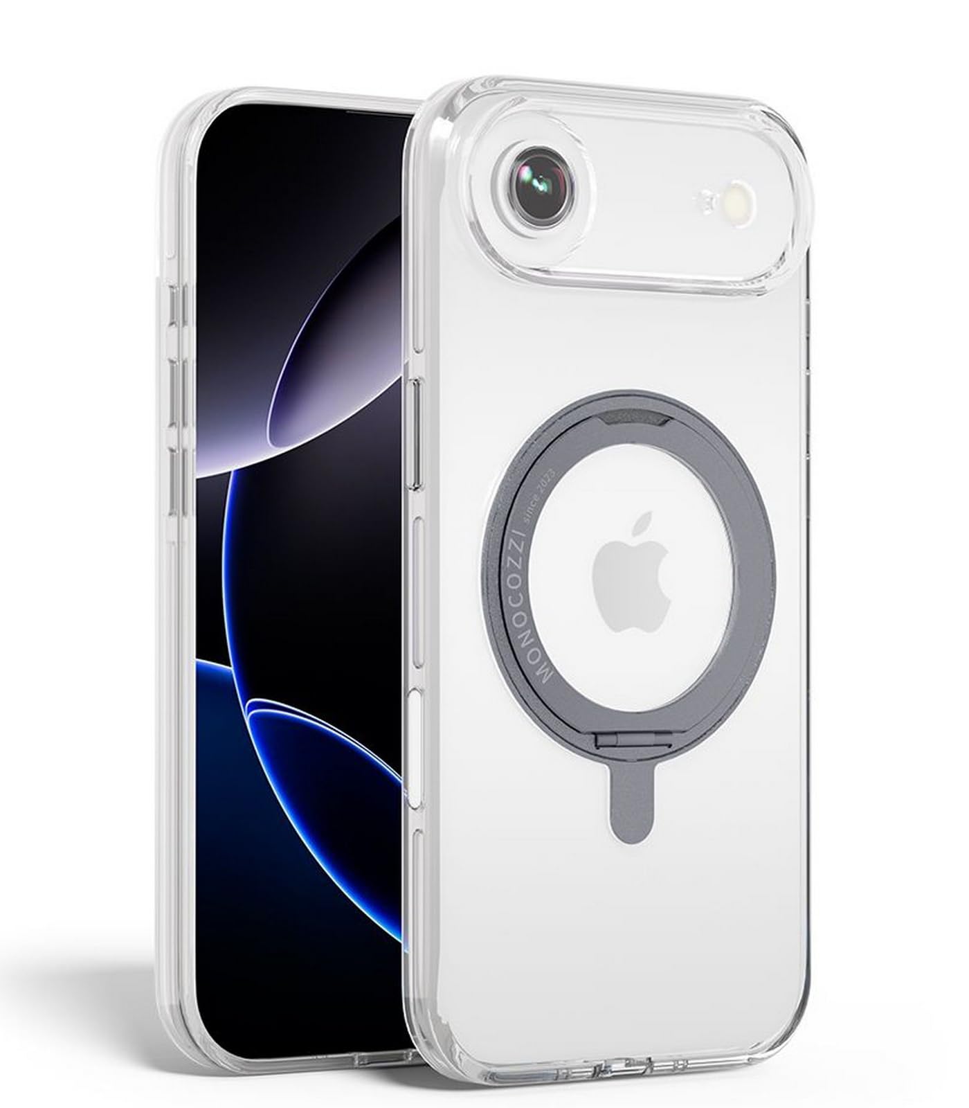 【MONOCOZZI】 iPhone Air 対応 ケース クリア MagSafe 対応 回転 リング スタンド 付き 耐衝撃 スマホケース カメラ レンズ 保護 マグセーフ 透明 携帯ケース [ i 4,711円