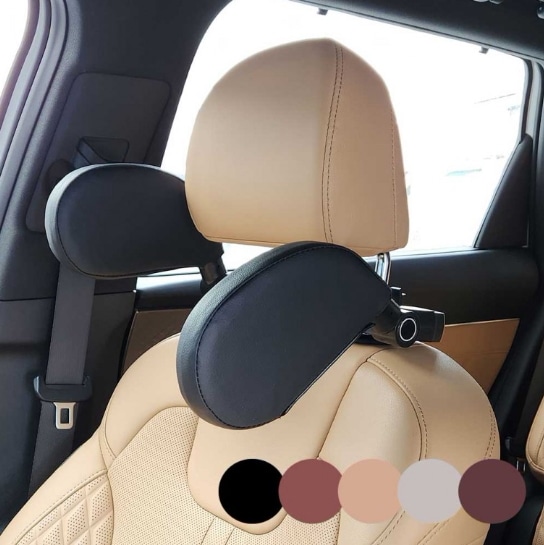 車両用レザーネッククッションカーネックピローヘッドレストメモリフォーム5color