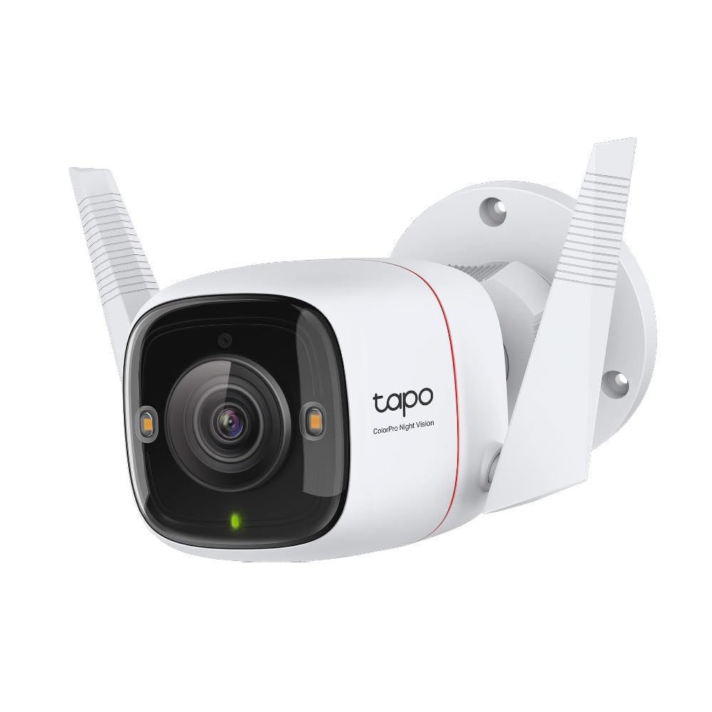 TP-Link Tapo 防犯カメラ 屋外 監視カメラ 屋外防犯 2K QHD ColorProナイトビジョン PoE 有線LAN 無線接続 音声通話 AI検知 IP66 防水防塵 microSD/ク
