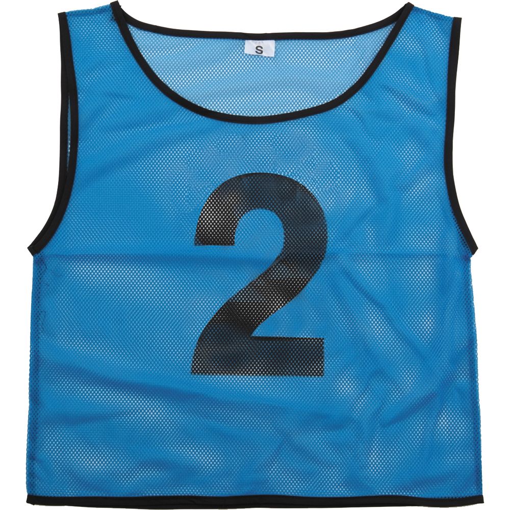 （まとめ買い）チームベスト 大 ナンバー入り 10枚組（ナンバー1～10） 青 4501 [x3セット]