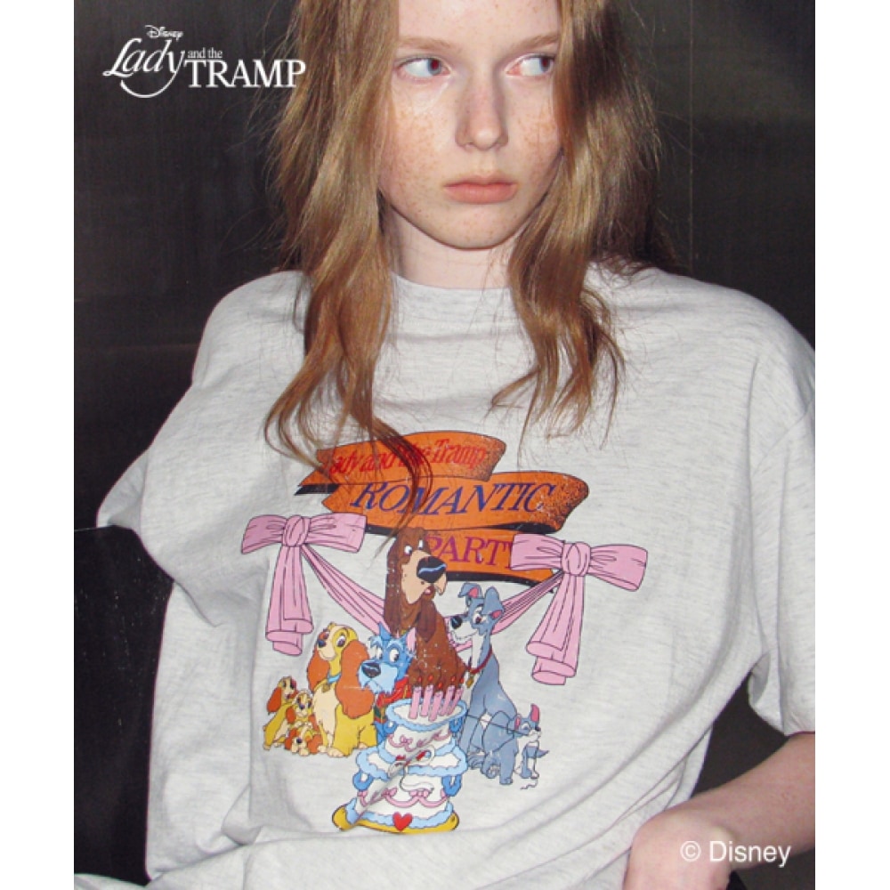 RONRON ロマンティックパーティーベーシックフィット T シャツホワイトメランジ 8,070円