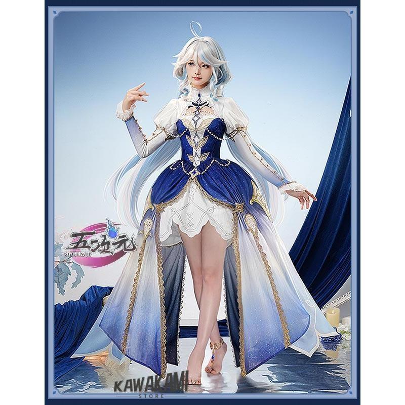 三分妄想　原神　コスプレ　フォカロルス　ブルーワルツ　同人衣装　ウィッグ　追加可