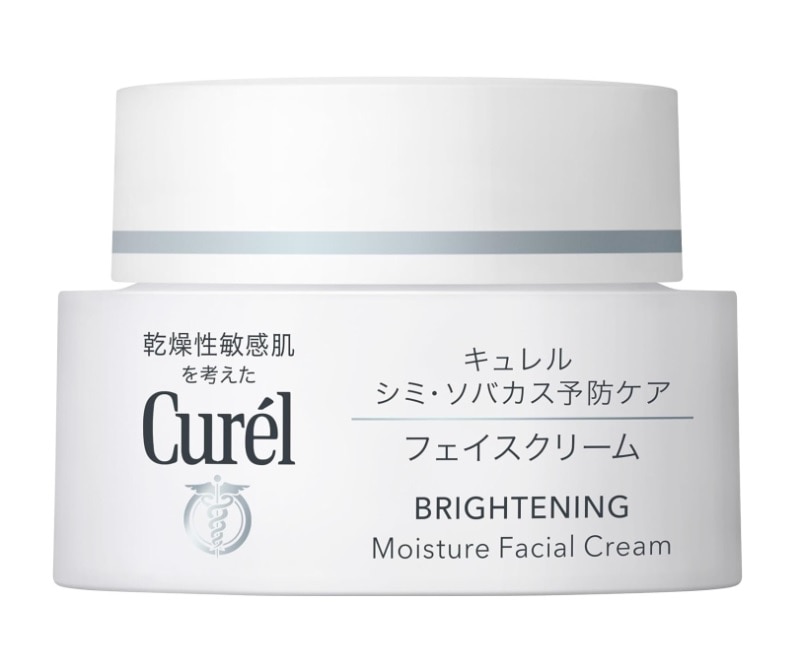 花王キュレル シミ・ソバカス予防ケア フェイスクリーム 40g4個セット Qoo10] 花王 キュレル シミ ソバカス予防ケア フェイ