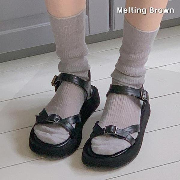 女性用バックルサンダル 女性用ストラップサンダル 3cm k81