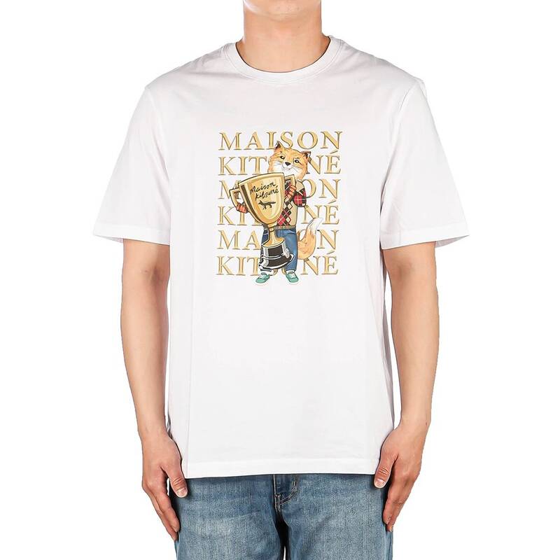 メンズフォックスチャンピオン半袖Tシャツ (LM00123KJ0008 WHITE)