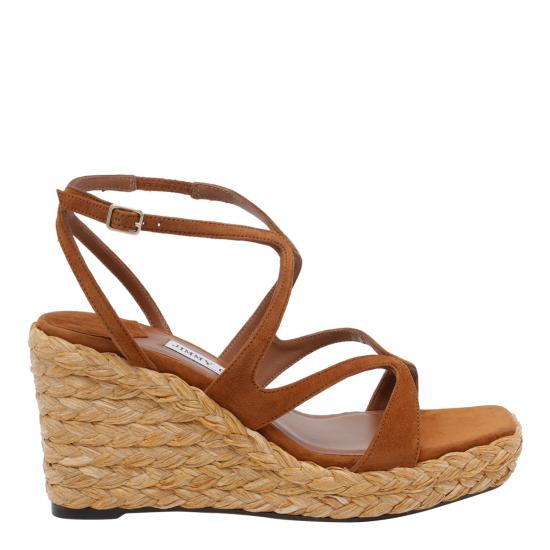 JIMMY CHOO Women Sandals AYLA 85 CUGTAN Brown