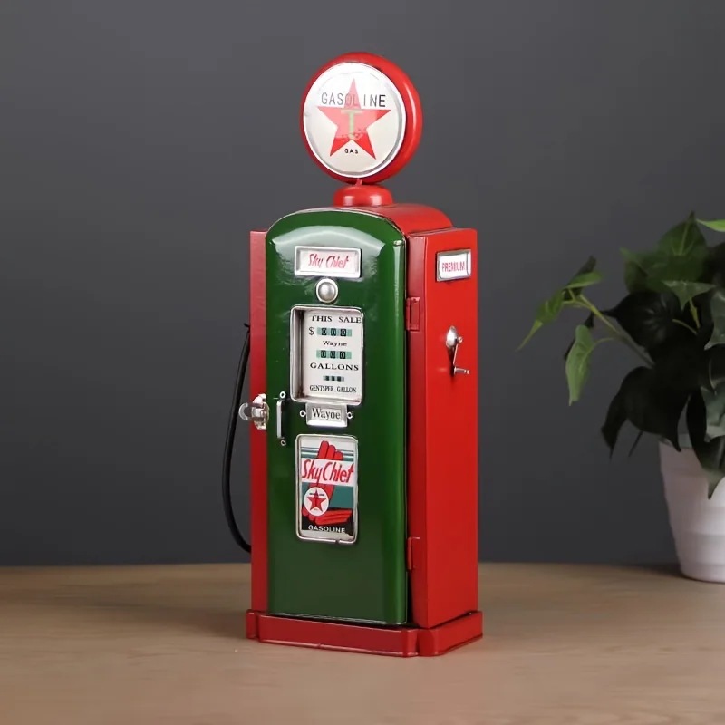 ガスポンプオブジェ 置物 アメリカンレトロ 給油機 ガソリンスタンド ヴィンテージ調 インテリア ガレージ 収納 小物入れ アメリカン雑貨 西海岸 おしゃれ 13,107円