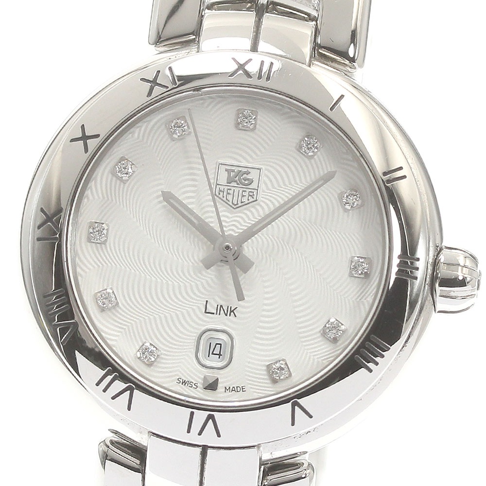 タグホイヤー TAG HEUER WAT1411.FC6316 リンク 11Pダイヤモンド クォーツ レディース _874695【中古】