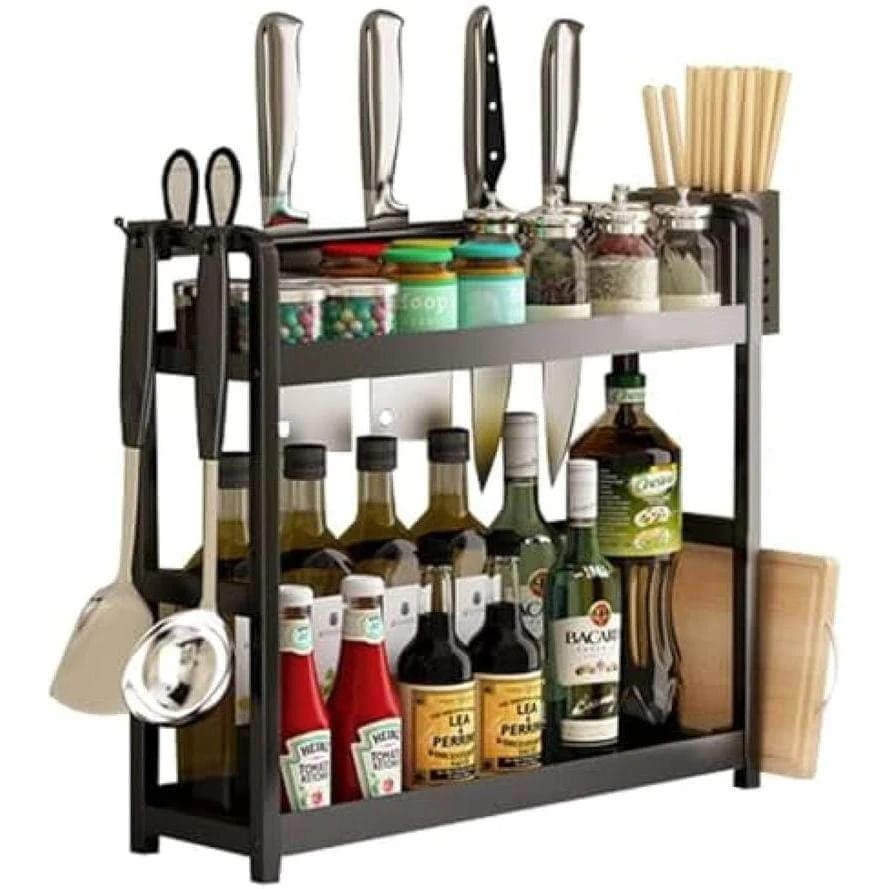 多層収納ラック 多機能 調味料棚 ファッションキッチン収納 まな板立て 卓上収納 調味料収納ラック キッチン収納棚 台所収納ラック 大容量 4,729円
