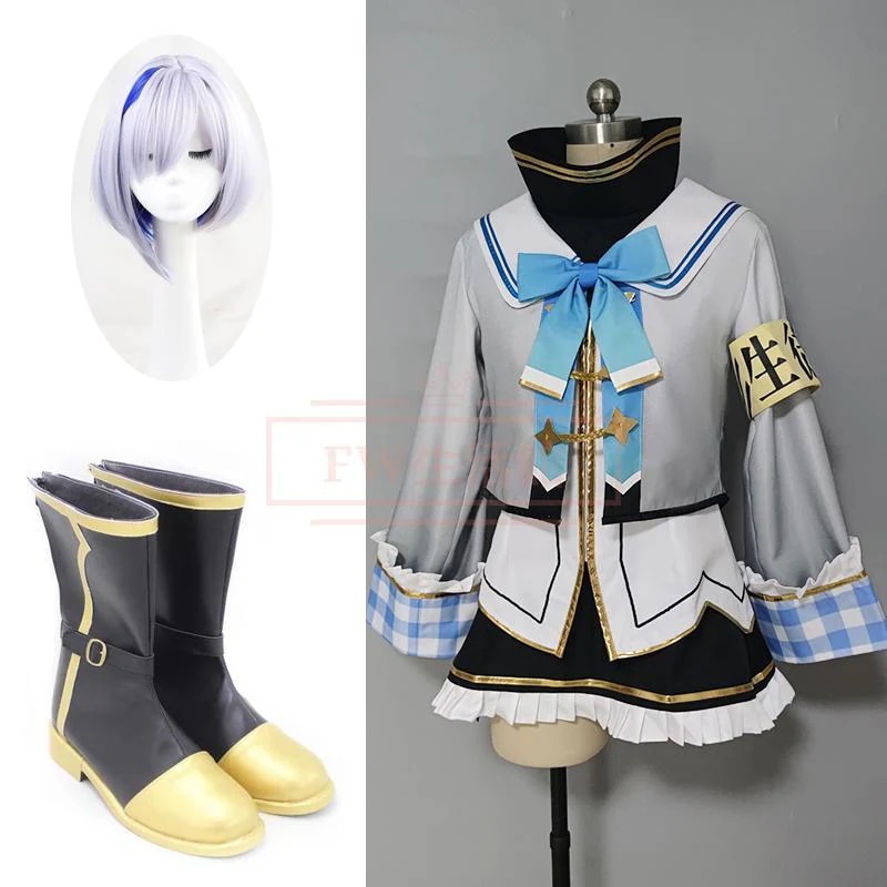 バーチャルYouTuber VTuber 天音かなた 初期 コスプレ衣装 ウィッグ 靴コスチューム 演出服 アニメ ゲーム ハロウィン cosplay 変装