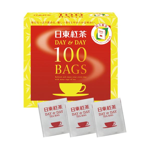 （まとめ）日東紅茶 デイ＆デイティーバッグ 1.8g 1セット（300バッグ：100バッグ×3箱）(×5セット)