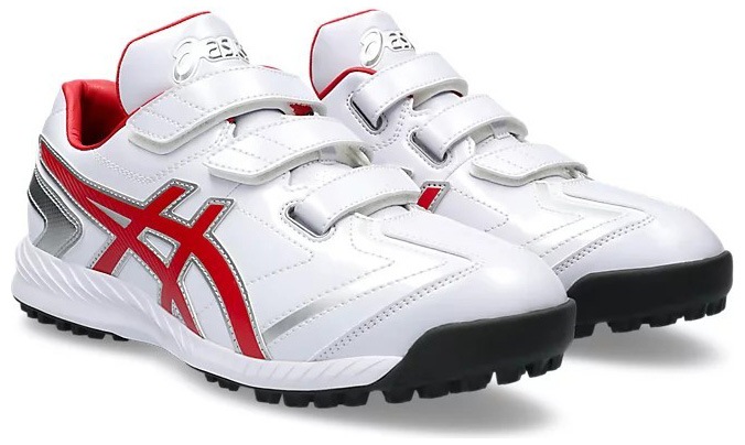アシックス 1123A042-101-25.0 野球 トレーニングシューズNEOREVIVE TR 3(ホワイト×レッド・サイズ：25cm) 1123A042101250
