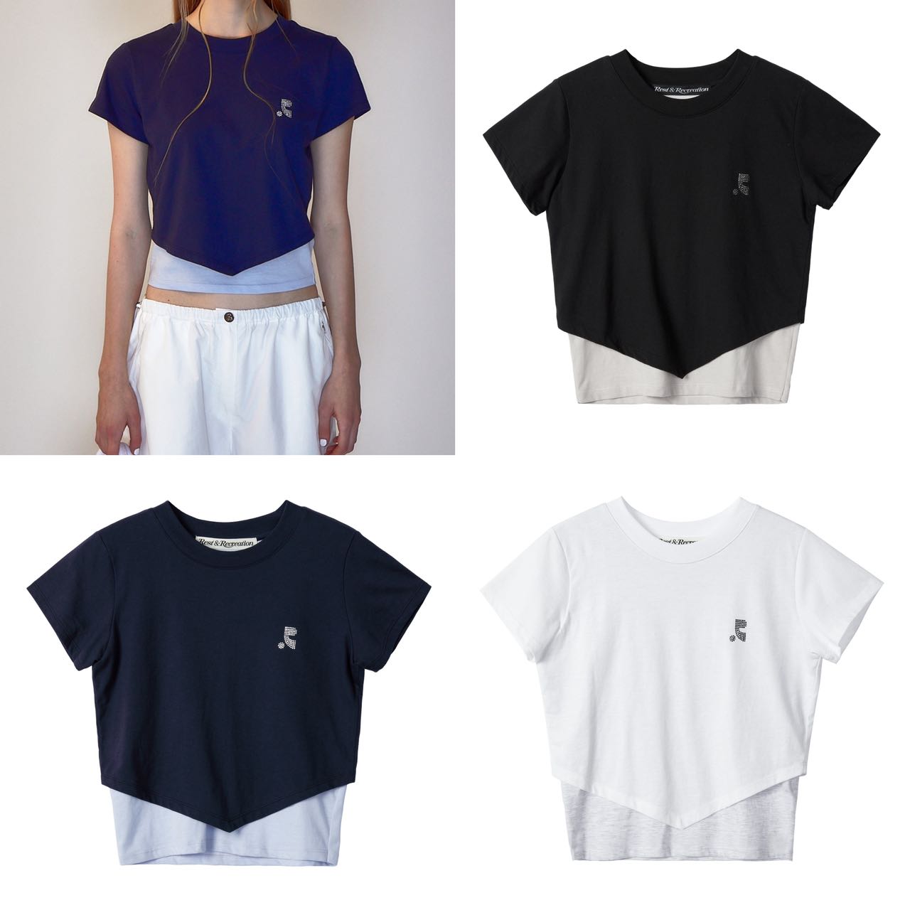 RR ARROW POINT LAYERED T-SHIRT