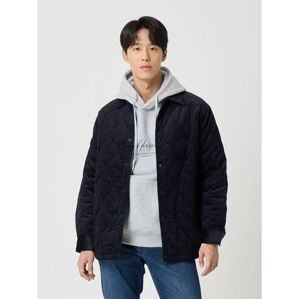 [エディション] メンズ) コーデュロイアウターウェアシャツ_NNE5WC1993DNV