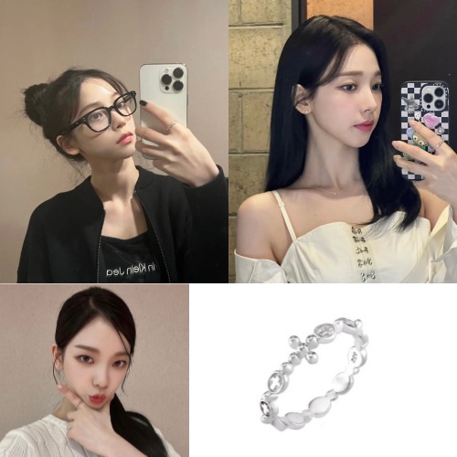 【aespa カリナ着用】正規品 ロザリオリング リング 指輪 十字 レディース メンズ K-POP アイドル着用 大人気 韓国ファッション