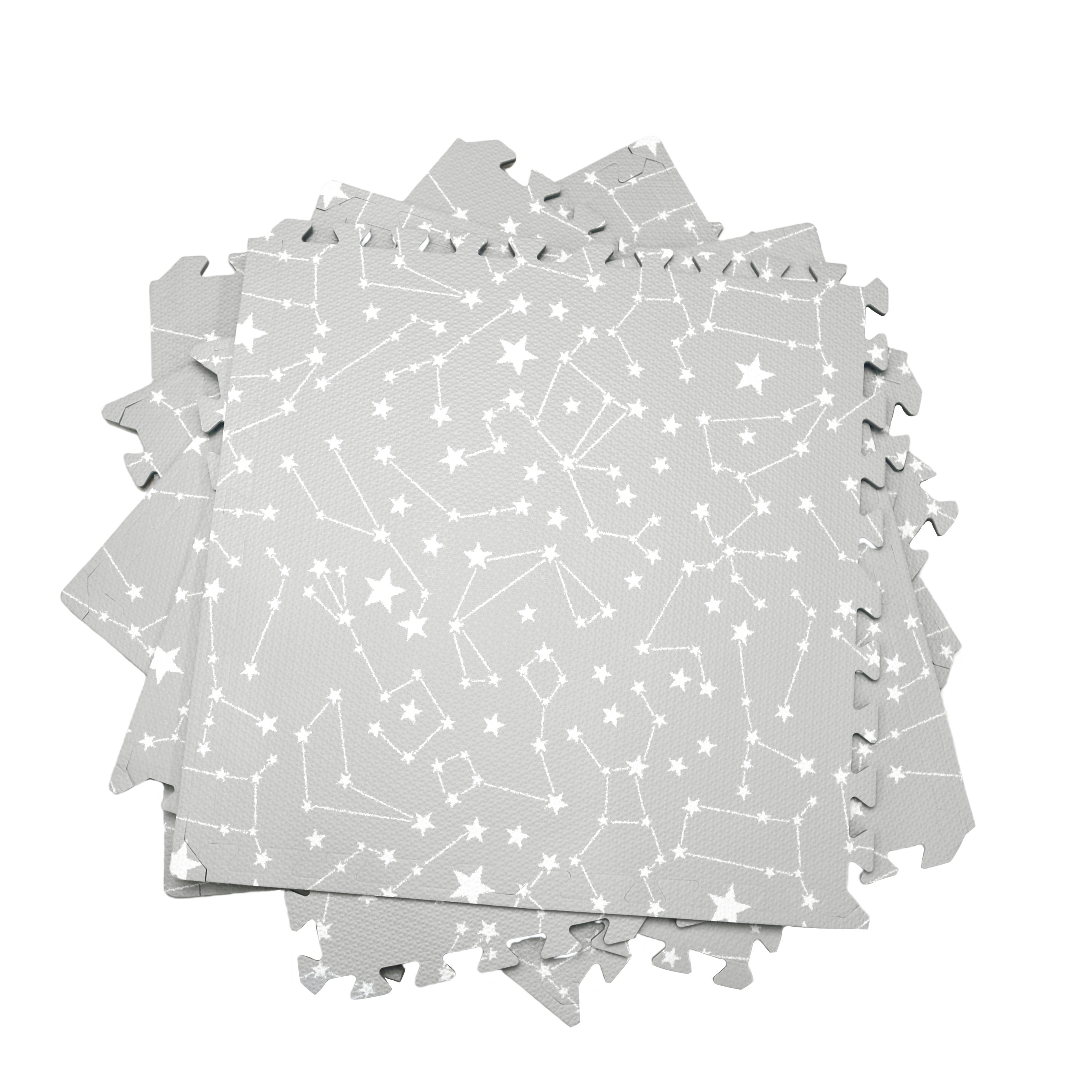 グレーコズミック ジョイントマット 24枚組 子供マット 大判60cm 厚み12mm 防音 フロアーマット 赤ちゃん フロアマット