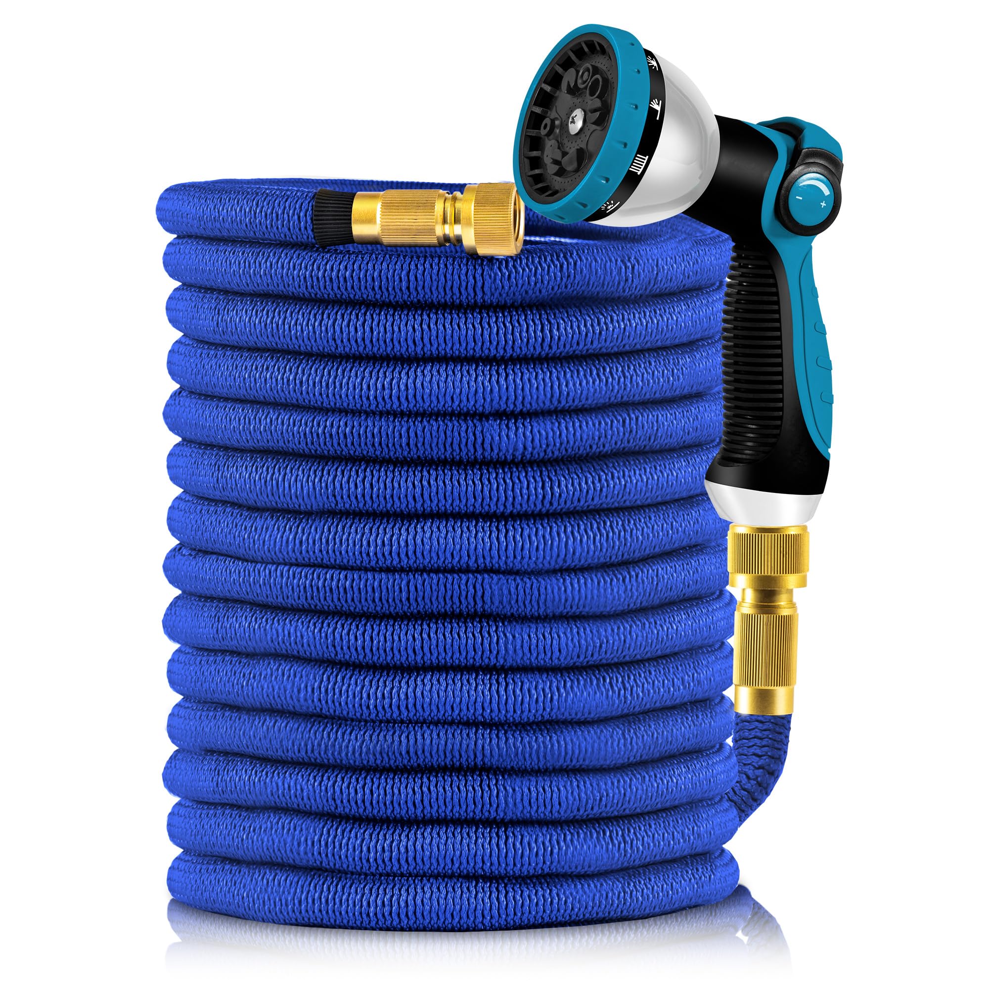 Yofidra ホース 散水ホース 伸縮ホース 10-30m 3倍伸びる 10in1散水ノズル 2mmラテックス内層 超強度外層材料 超軽量 耐久 耐摩擦性 多くの蛇口対応可能 収納しやすい 絡まりに