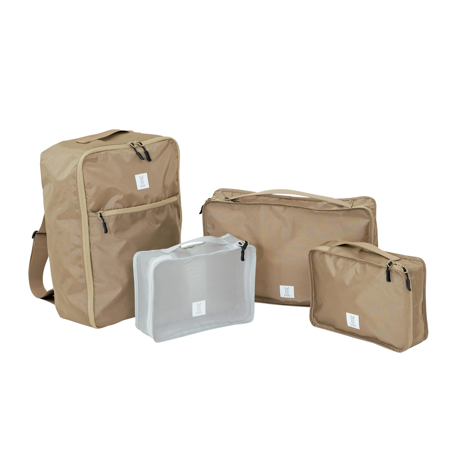 DOD(ディーオーディー) イッショイショイ トラベルポーチ パッキングポーチ 旅行 出張 整理 パッキング 衣類収納 リュック BA053-BG