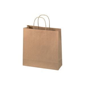 （業務用4セット）ジョインテックス 手提袋 丸紐 茶 中 50枚 B288J-B