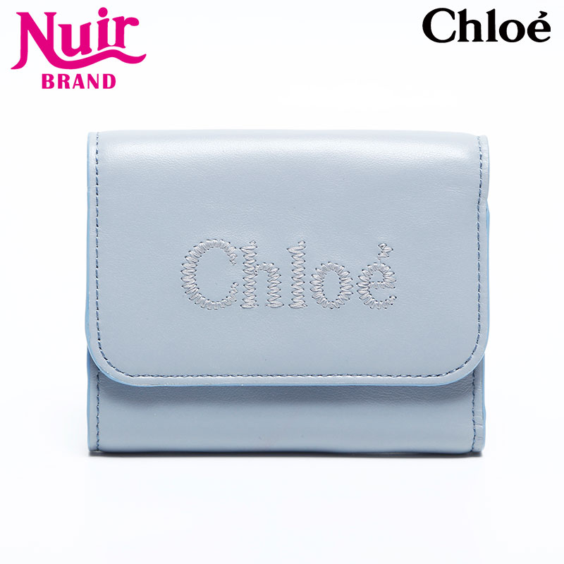 三つ折り財布 ブルー WS14823