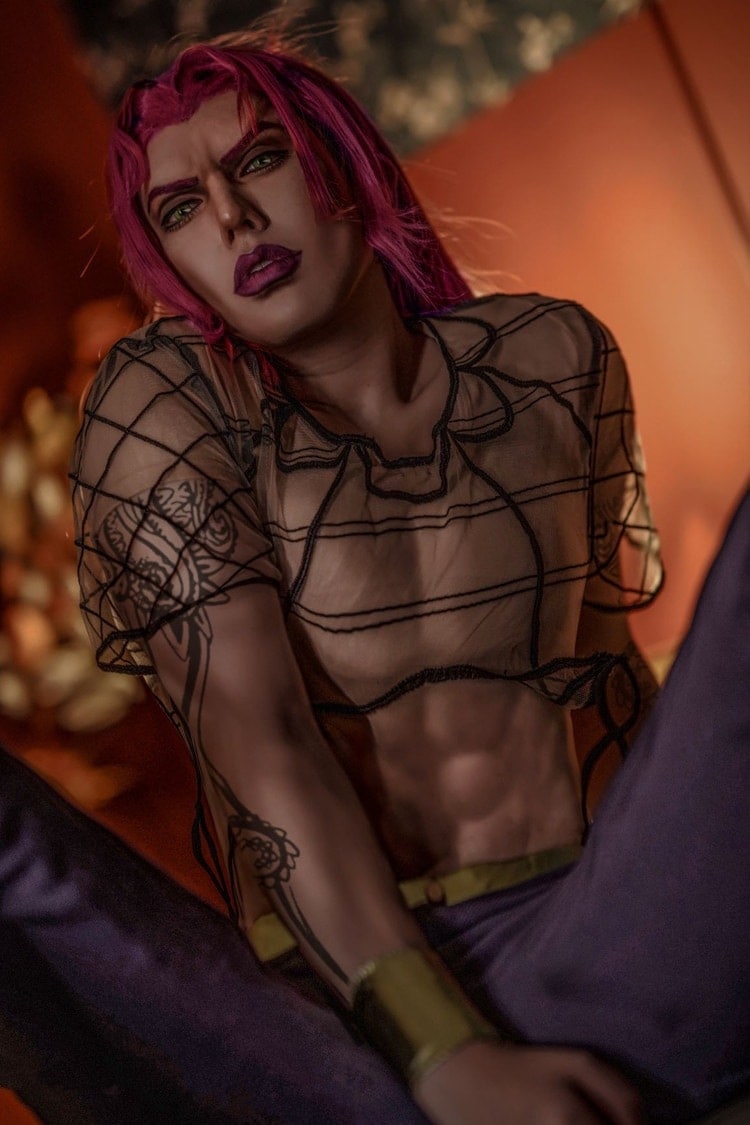 ジョジョの奇妙な冒険 キング．クリムゾン ディアボロ ブチャラティ レース ブラジャー セクシーランジェリー コスチューム期間限定30％