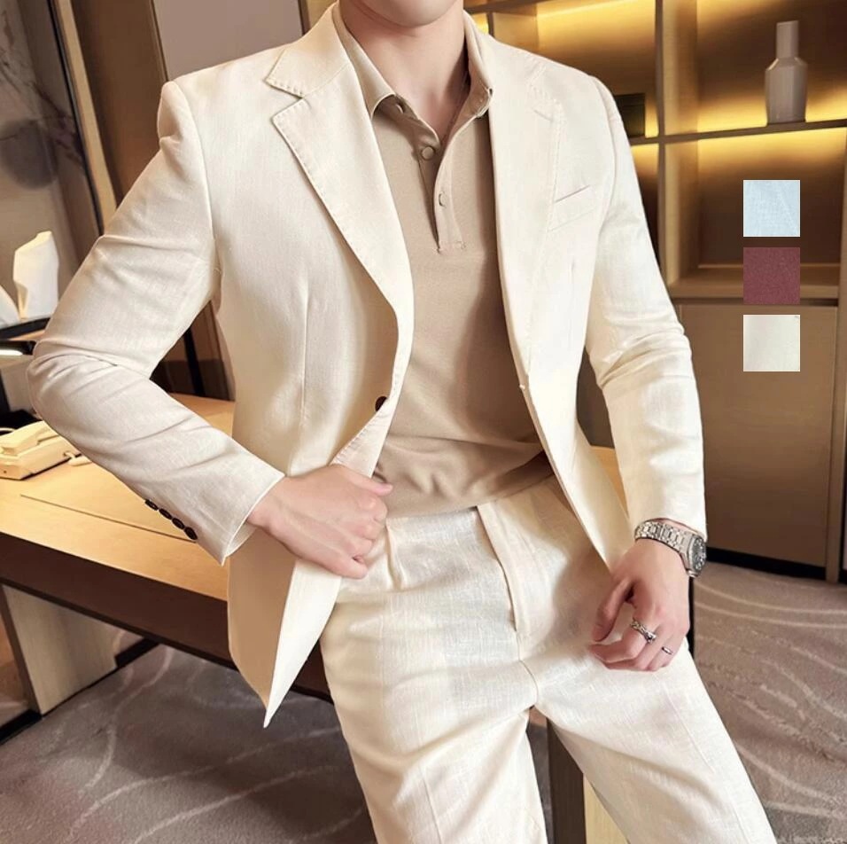 先行受付!$$超夏スーツ シングルスーツ メンズ 2点セット ジャケット+パンツ お兄ちゃん系 メンズスーツ フォーマルスーツ 通勤 入社 スーツ 細身スーツ セットアップ スーツセット 上下セット
