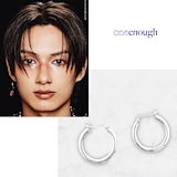 【ONE ENOUGH】BALL EARRINGS ★正規品★BLACK PINKリサ着用 Qoo10] one enough blackpink Lisa着用 [on