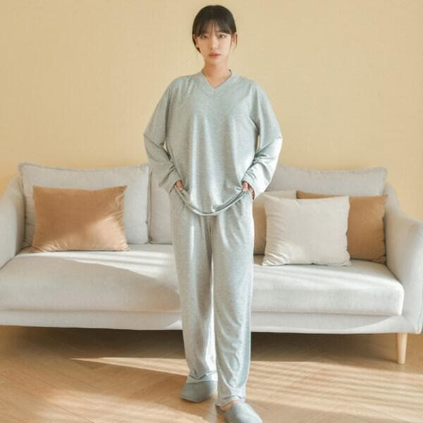 清楚なイージーウェア ホームウェア 上下セット 5色