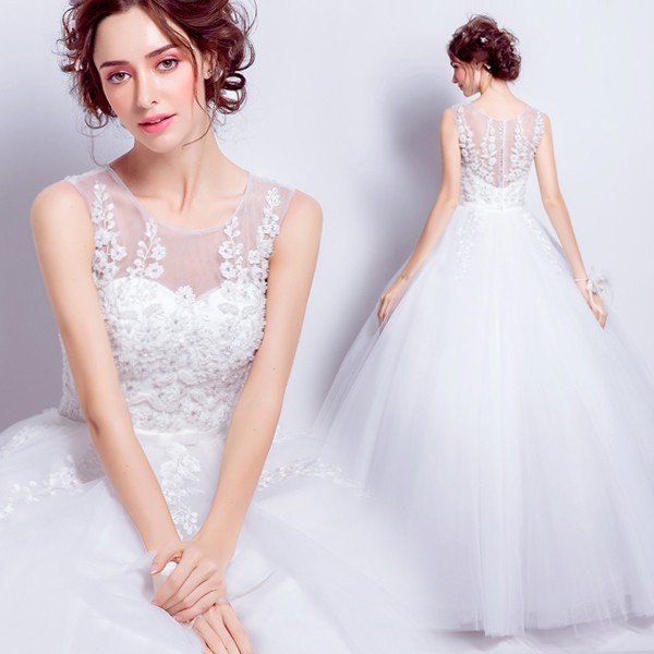 ウエディングドレス 結婚式 二次会 ウェディングドレス 安い プリンセス エンパイア 花嫁 シンプルドレス 白 披露宴 ロングドレス ブライダル 大きいサイズ