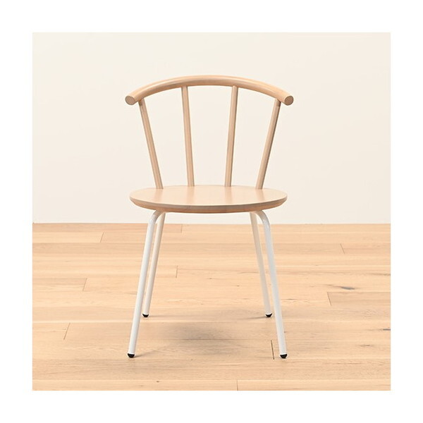 光製作所 ダイニングチェア ポルク スチール脚WH 2脚セット メーカー直送