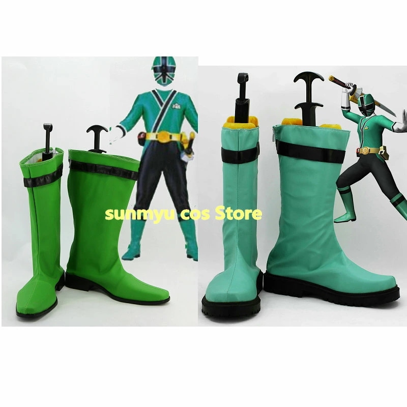 シンケンジャー シンケングリーン 靴　コスプレ道具　ブーツ