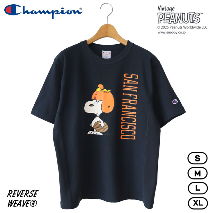 Champion チャンピオン Champion×PEANUTS プリント半袖Ｔ ショートスリーブTシャツ 25SS リバースウィーブ REVERSE WEAVE C3-B351