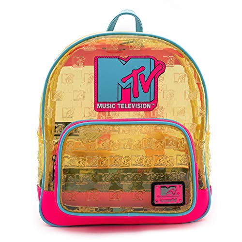 新規購入 PVC Neon Clear MTV Loungefly Mini 並行輸入品 Backpack リュック・デイパック