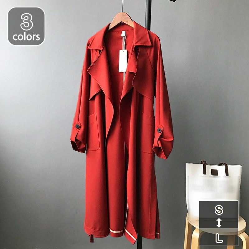 トレンチコート レディース 春コート 秋コート きれいめ アウター スプリングコート 通勤 オフィス ロング ロングコート ライトアウター ロング丈 トレンチ フォーマル 秋 ビジネス スーツ きれい