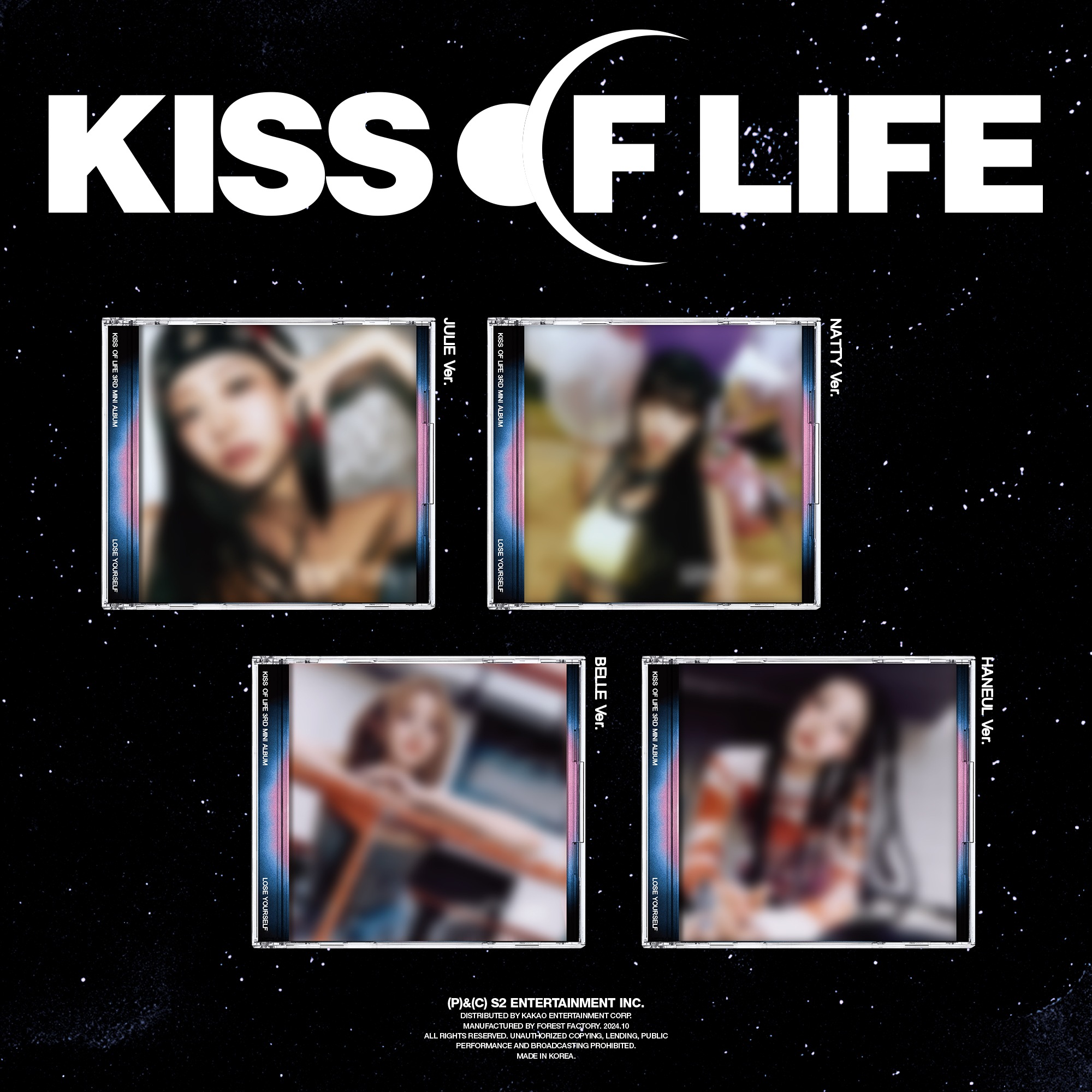 [未開封新品] KISS OF LIFE (キスオブライフ) - ミニアルバム3集：Lose Yourself [Jewel Ver.] 4種セット