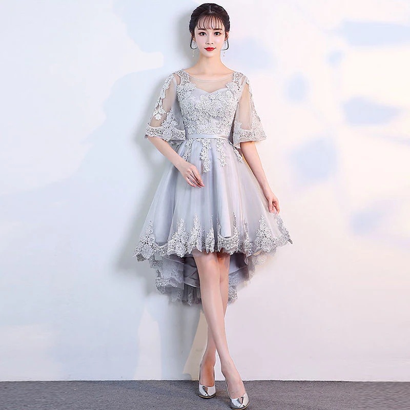 大きいサイズの花嫁介添人ドレス女性プラス脂肪プラス 200 斤脂肪 mm スリム ショート夏パーティー バンケット ドレス スカート 母の日