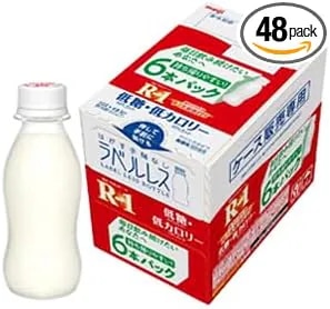 明治ラベルなし明治 R-1ヨーグルトドリンクタイプ 低糖・低カロリー (112ml×6本×8箱)48本入クール便