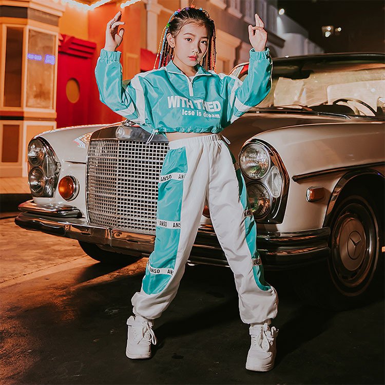 キッズダンス 衣装 子供 ダンス衣装 セットアップ ヒップホップ ファッション 韓国 女の子 トップス パンツ キッズダンス 上下 キッズダンス衣装 オシャレ