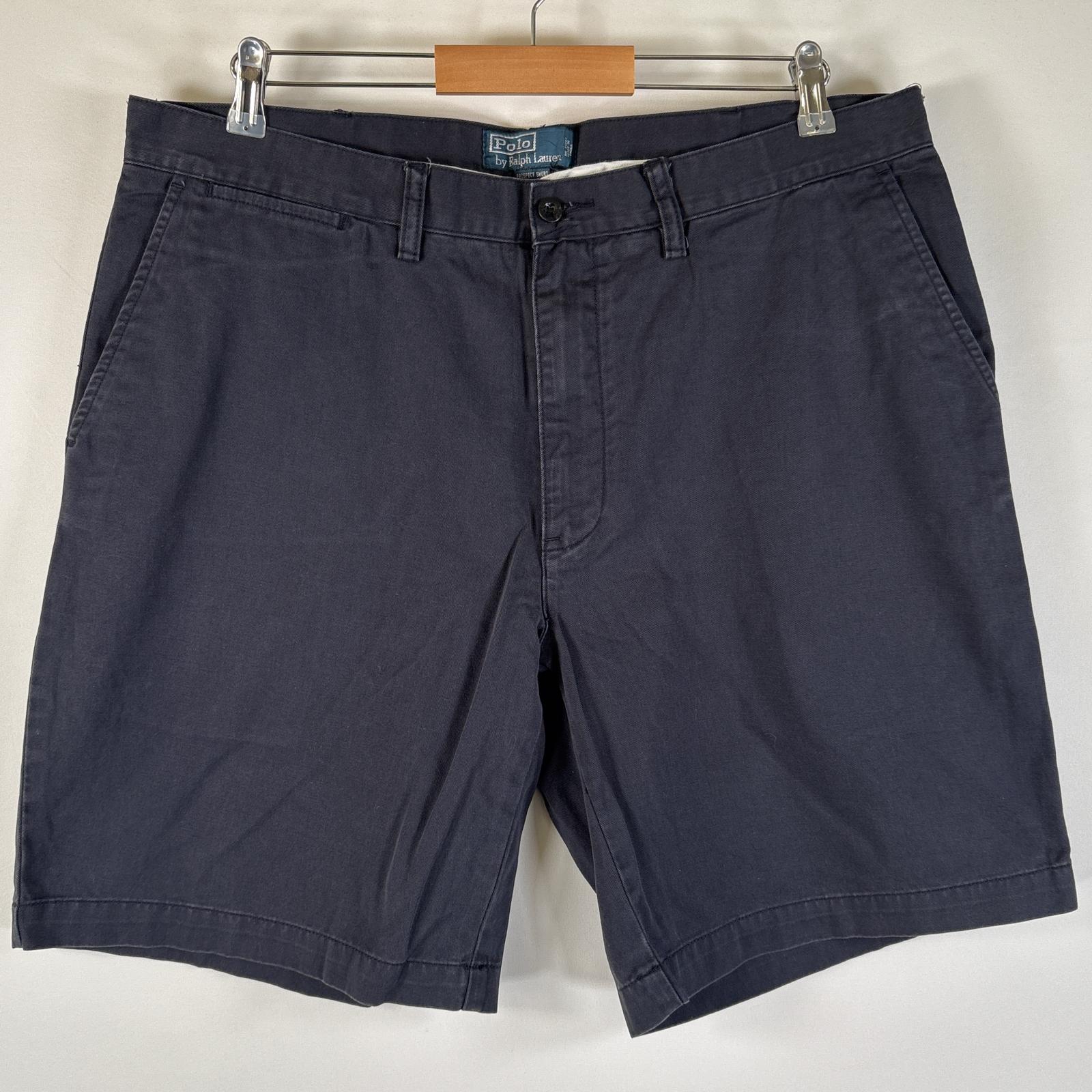 古着 90s/90年代 ポロバイラルフローレン Polo by Ralph Lauren ショートパンツ チノパン ポロチノ 大きいサイズ w38 ネイビー メンズ