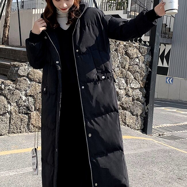 アウター コート ジャケット レディース 冬 かわいい きれいめ 暖かい ロングコート 膝下 ロング 長袖 ハイネック フード BIGシルエット ストレート もこもこ ふわふわ フード付き ファスナー