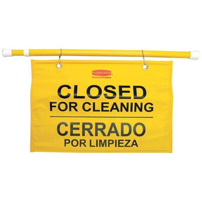 ニューウェルラバーメイド社　ラバーメイド サイトセーフティサイン ハンガータイプ イエロー　9S1604