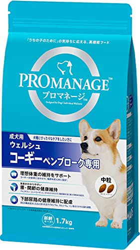 プロマネージ ドッグフード 犬種別 成犬用 ウェルシュ・コーギー・ペンブローク専用 1.7kg×6 (ケース販売)