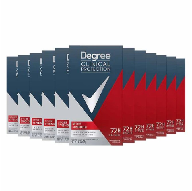 Degree Men Clinical Protection Anti-Perspirant Sport Strength - 1.7 Oz - 12 Pack