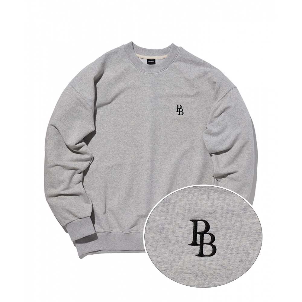PAPERBOY PBロゴスウェットシャツ - メランジ